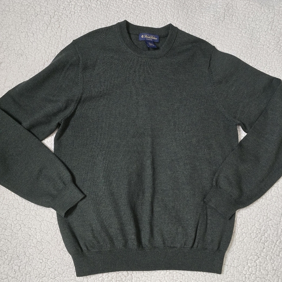 Brooks Brothers Merino Wool Blend Crewneck Sweater Size Men's S - Picture 1 of 9